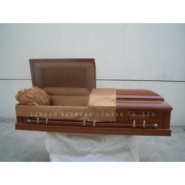 American-Style Wooden Casket Gwf01-02